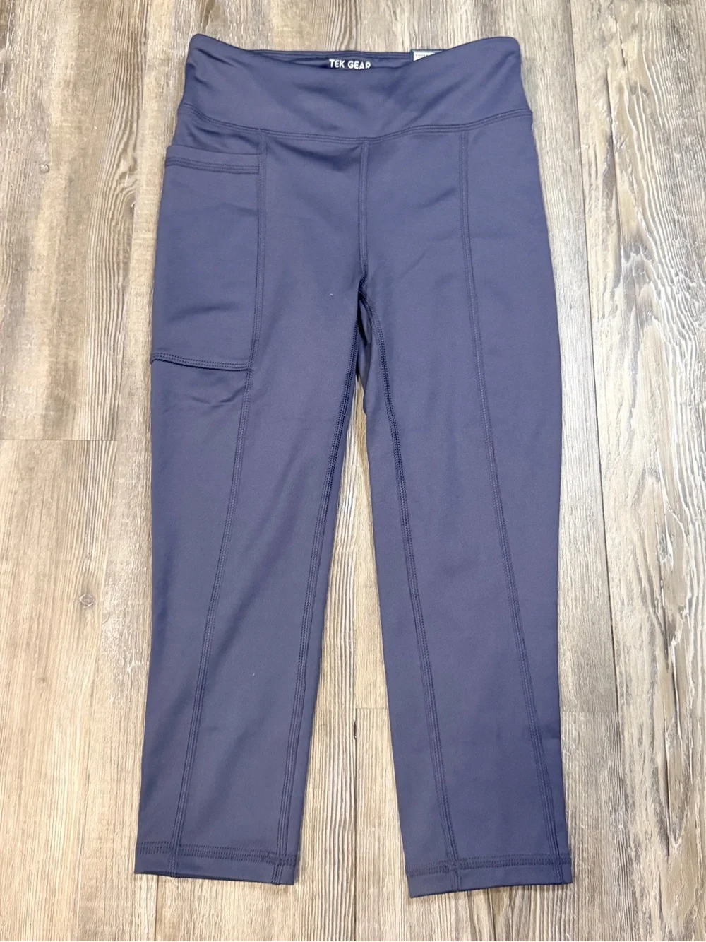 tek gear navy blue girls' leggings with side pocket